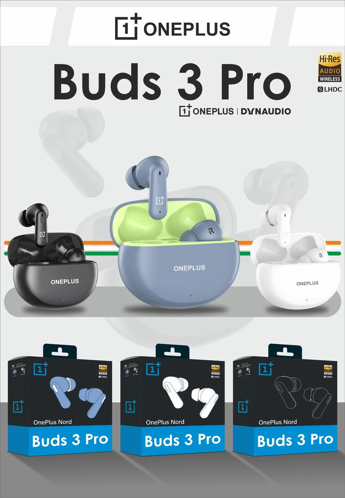 1+ Nord Buds 3 Pro Earbuds