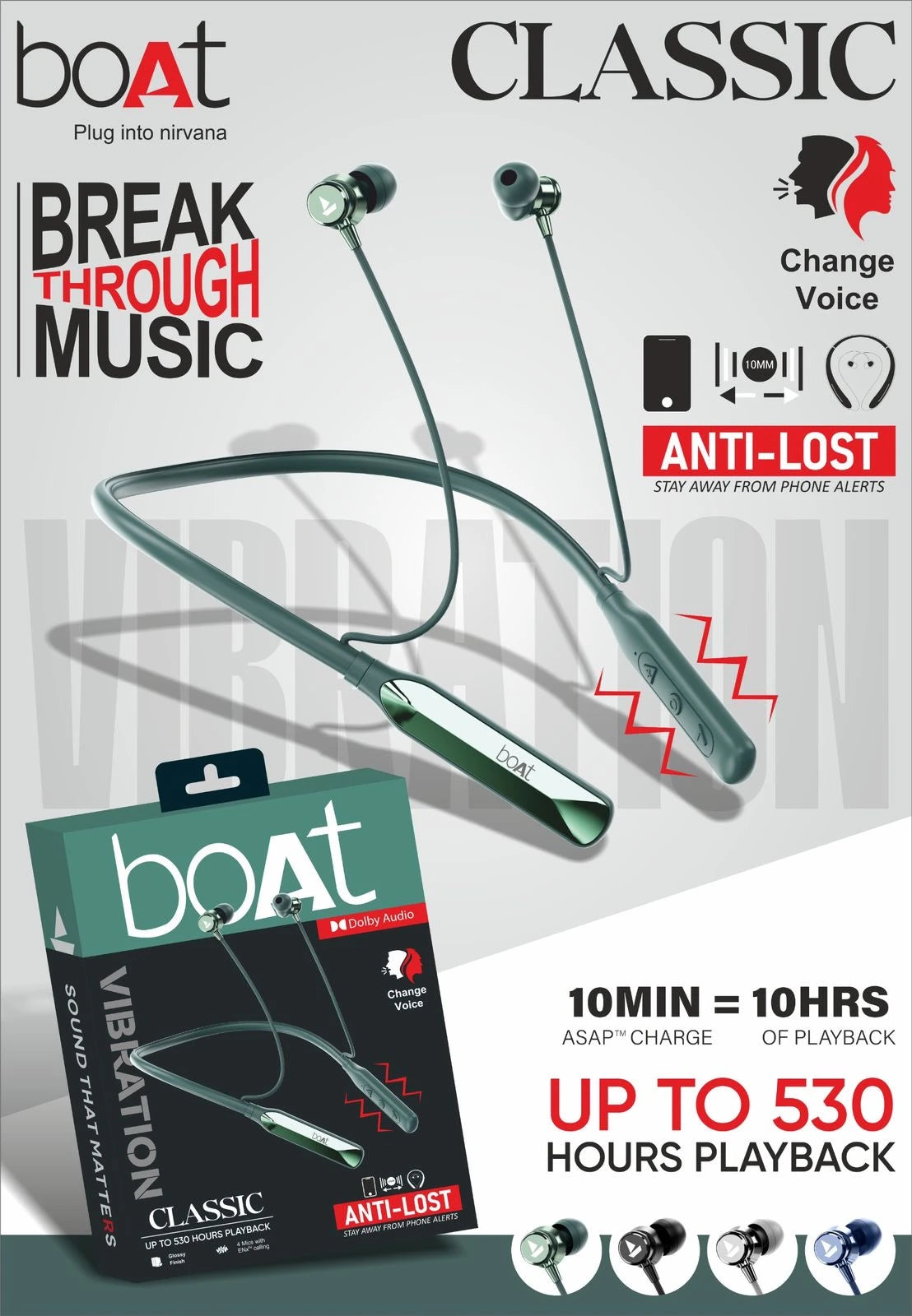 Bt Classic Premium Wireless Neckband