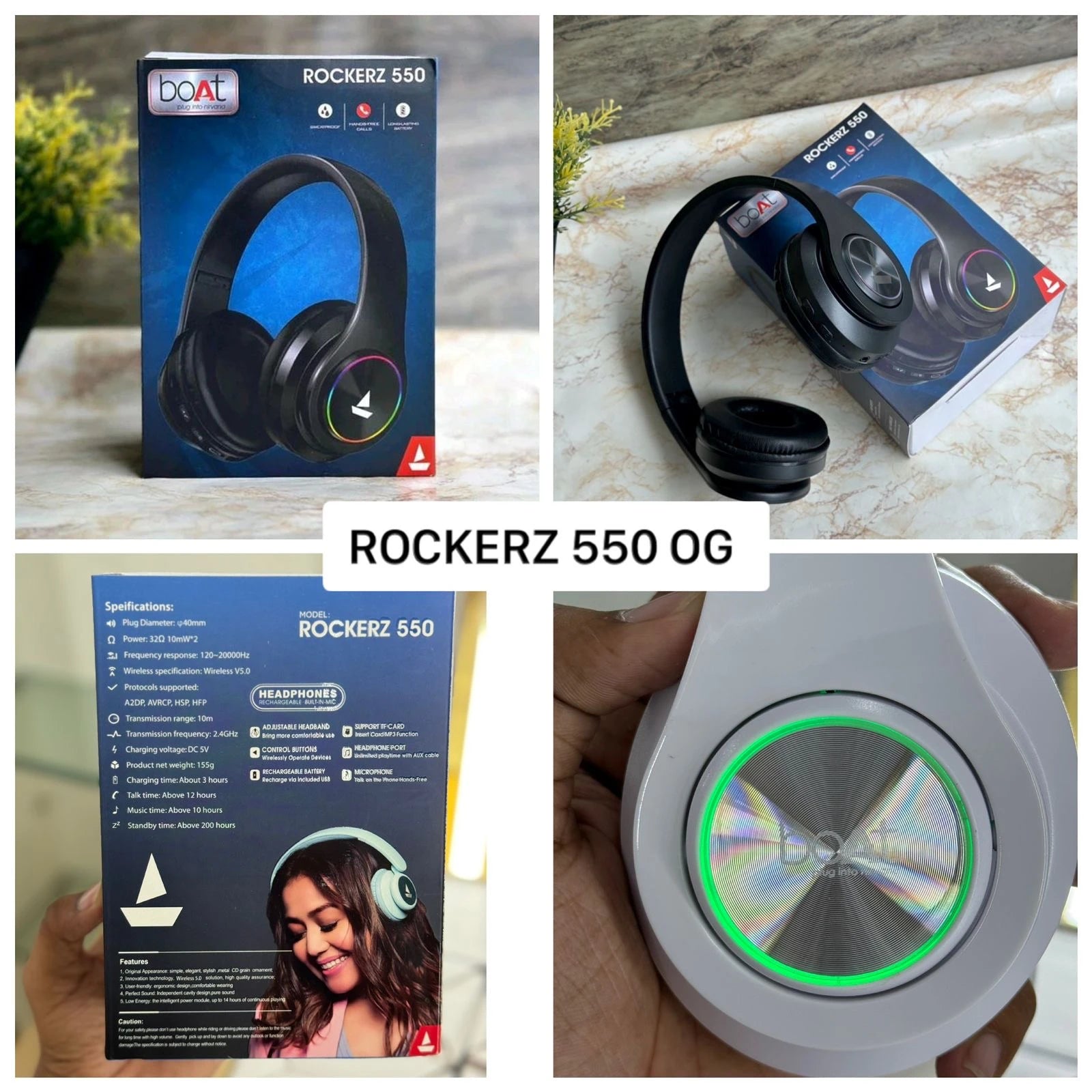 Rockerz 550 Wireless Headphone