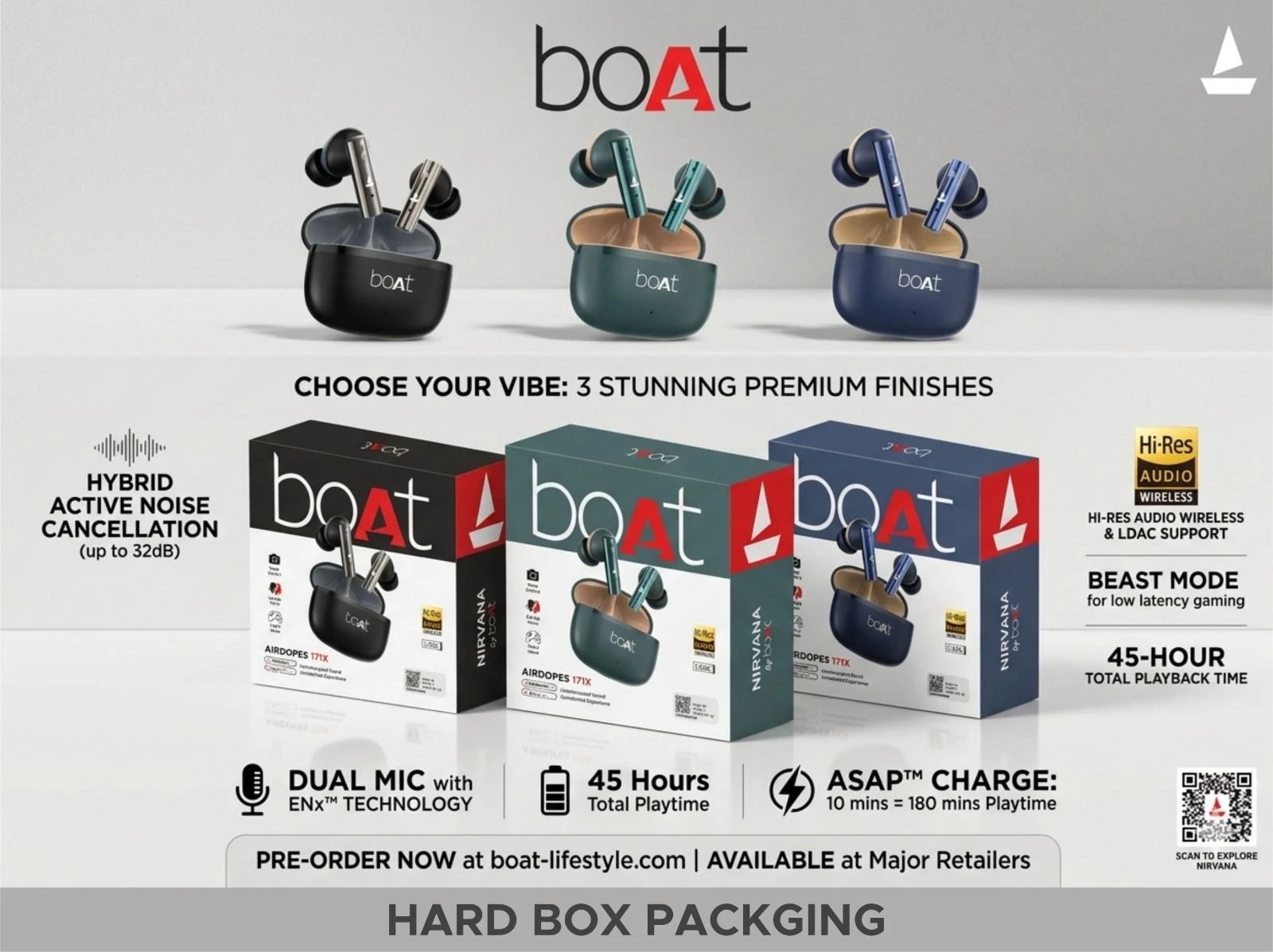 Airdopes 171X – Hard Box – Og Earbuds