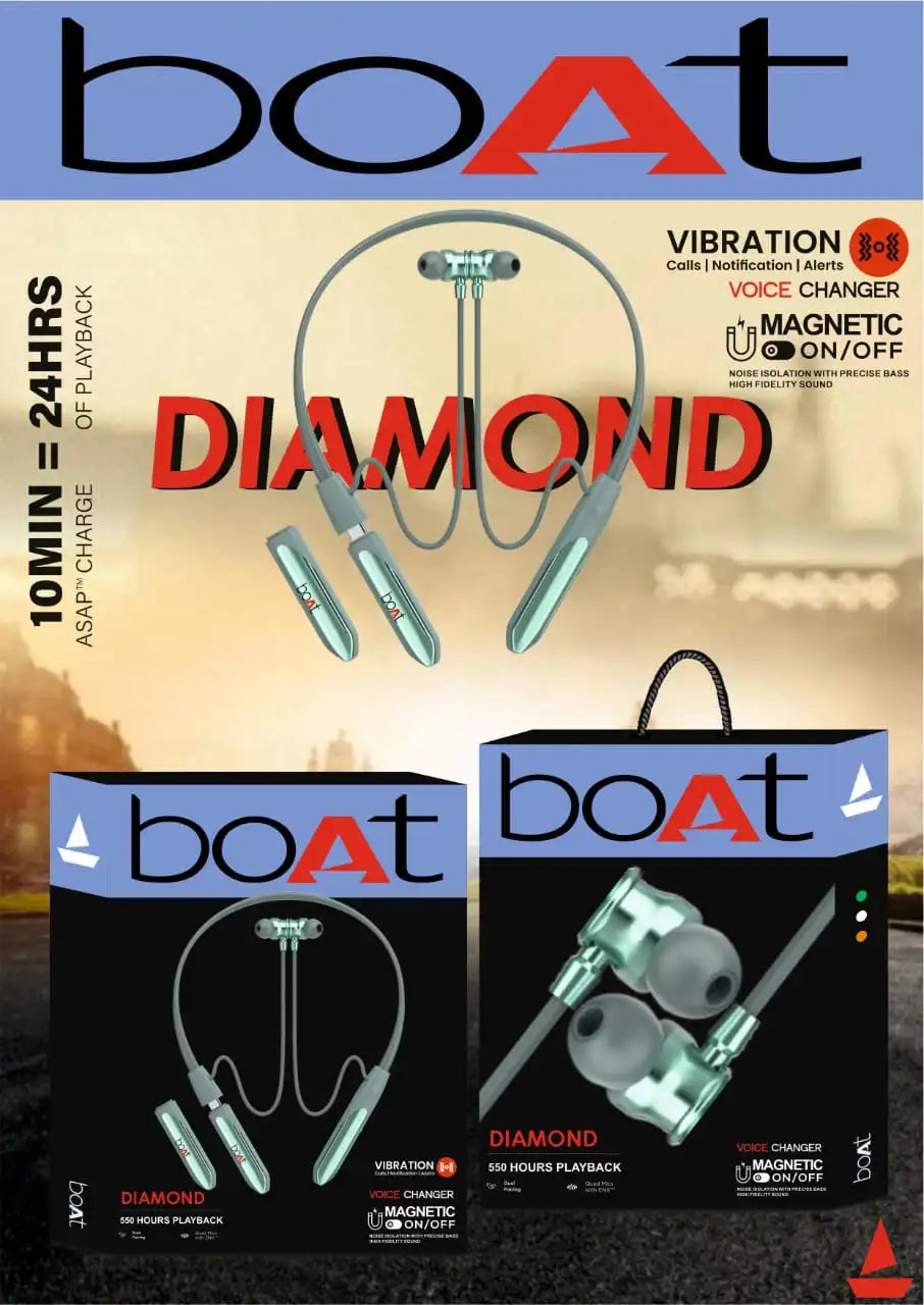 Bt Diamond Dual battery Neckband