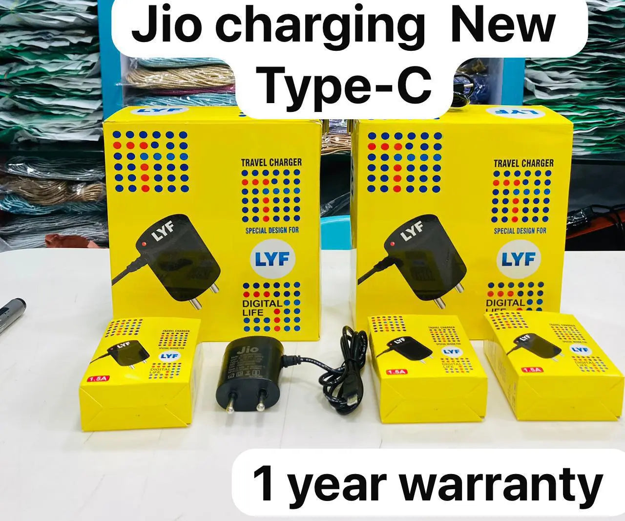 Jio New Type C Charger With 6 Months Warrranty