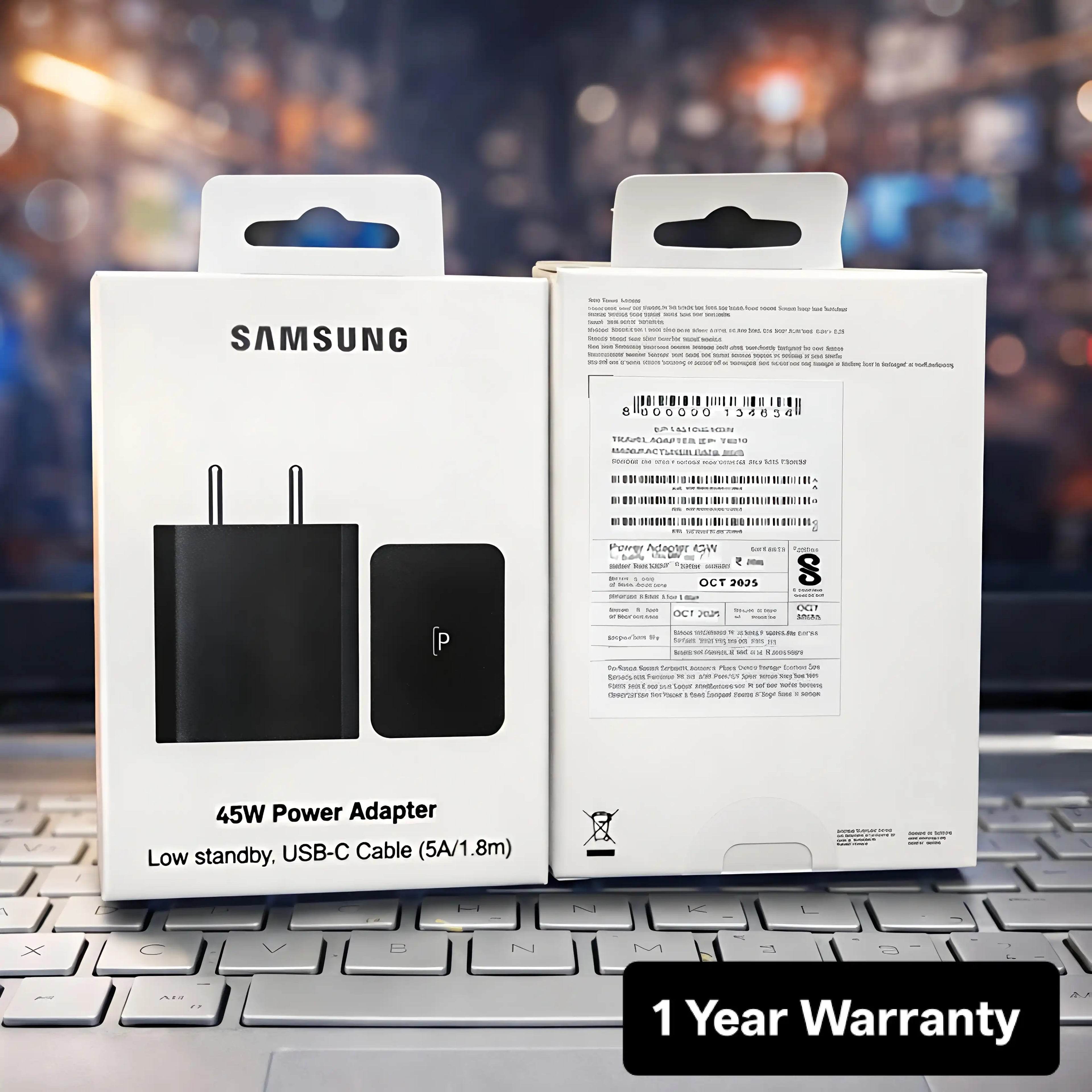 Svmsung 45w Power Adapter With 6 Months Warranty