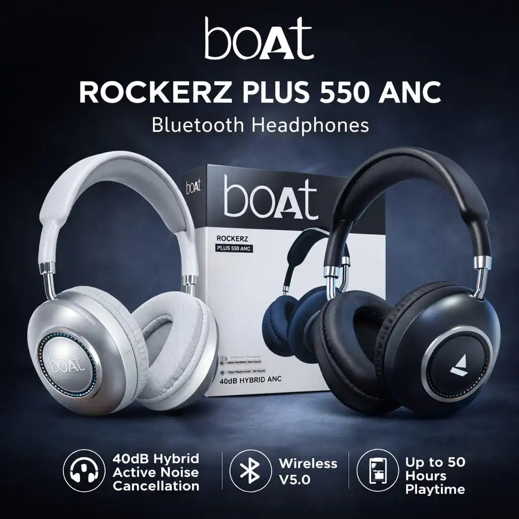 Rockerz Plus 550 Anc Wireless Headphone