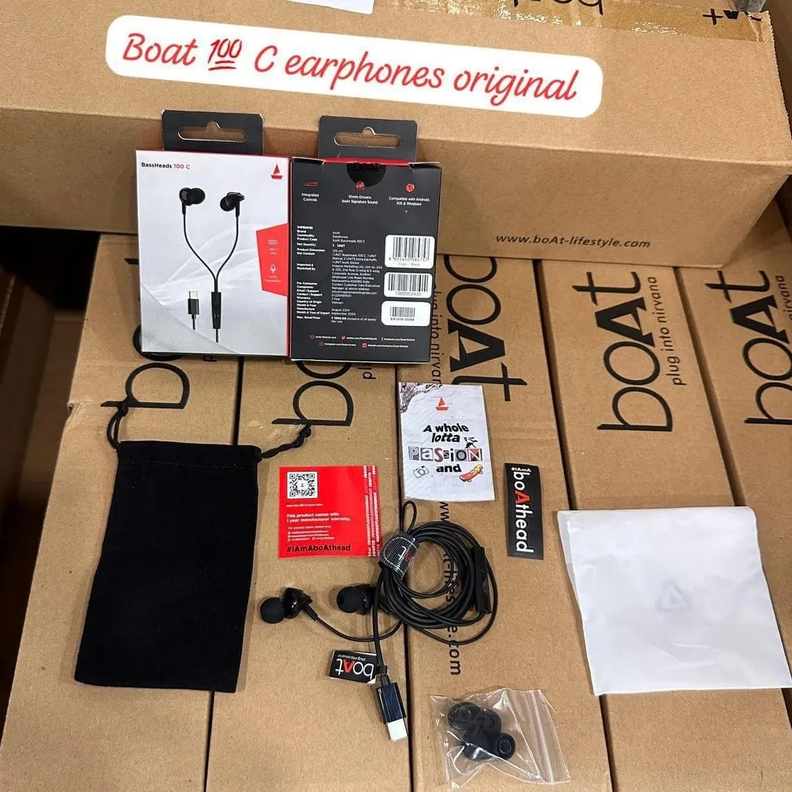 boAt BassHeads 100 C ( Type-C ) Og Wired Earphone