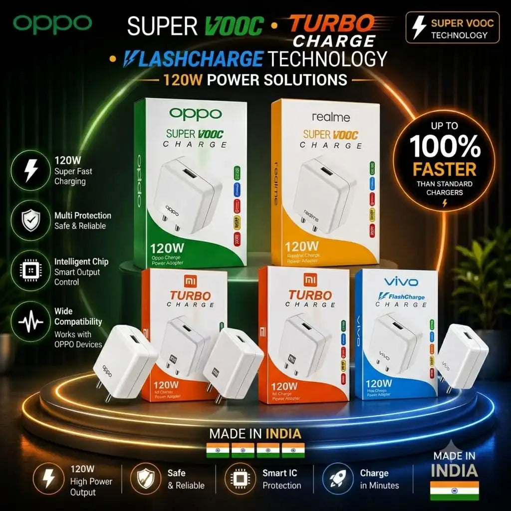 120w Charger With 6 Months warranty ( Model 1 )